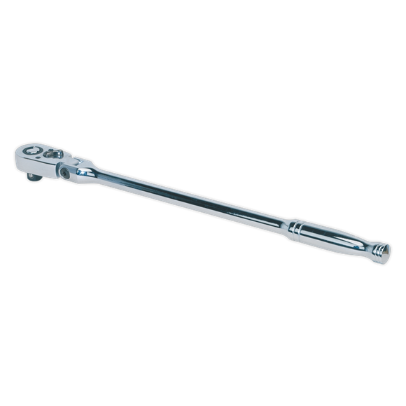 Sealey Ratchet Wrench Flexi-Head 445mm 1/2"Sq Drive Pear-Head Flip Reverse Sealey - Dynamic Drive