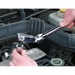 Sealey Ratchet Wrench Flexi-Head 300mm 3/8"Sq Drive Pear-Head Flip Reverse Sealey - Dynamic Drive