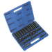 Sealey Impact Socket Set 32pc Standard/Deep 3/8"&1/2"Sq Dr Met/Imp AK681 Sealey  - Dynamic Drive