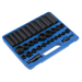 Sealey Impact Socket Set 32pc Standard/Deep 3/8" & 1/2"Sq Drive Metric/Imperial Sealey - Dynamic Drive