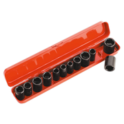 Sealey Impact Socket Set 12pc 3/8"Sq Drive Metric/Imperial AK682 Sealey - Dynamic Drive