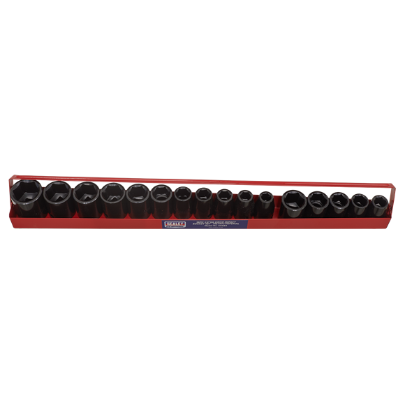 Sealey Impact Socket Set 16pc 1/2"Sq Drive Metric/Imperial AK684 Sealey - Dynamic Drive