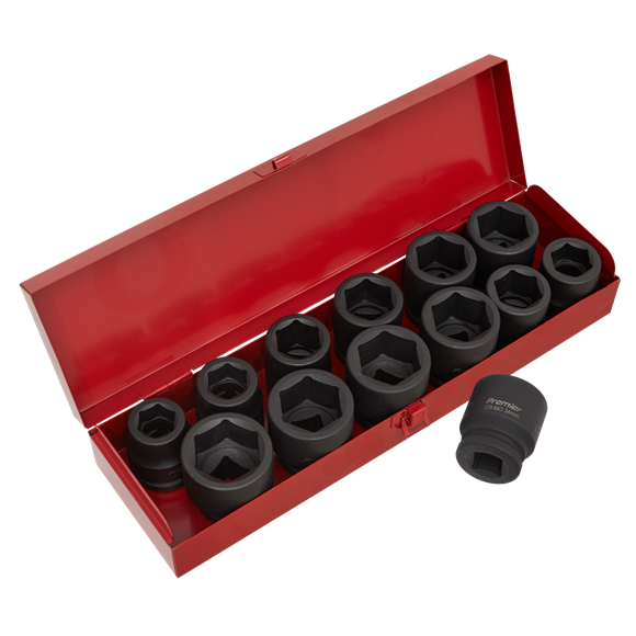 Sealey Impact Socket Set 13pc 3/4"Sq Drive Metric/Imperial AK686 Sealey - Dynamic Drive