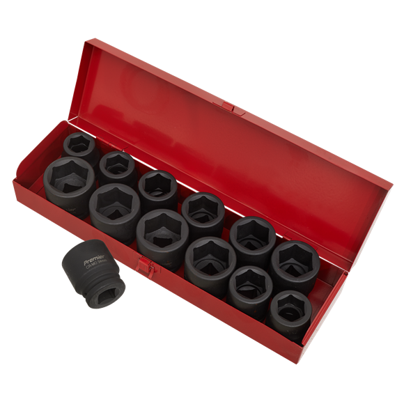 Sealey Impact Socket Set 13pc 3/4"Sq Drive Metric/Imperial AK686 Sealey - Dynamic Drive