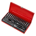 Sealey AK690 Premier 41 Piece 1/4" Sq Dr Metric/imperial Socket Set + Metal Case Sealey  - Dynamic Drive