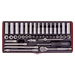 Sealey AK690 Premier 41 Piece 1/4" Sq Dr Metric/imperial Socket Set + Metal Case Sealey  - Dynamic Drive