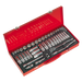Sealey Socket Set 45pc 3/8"Sq Dr 6pt WallDrive - Metric/Imperial AK692 Sealey  - Dynamic Drive