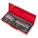 Sealey Socket Set 45pc 3/8"Sq Dr 6pt WallDrive - Metric/Imperial AK692 Sealey  - Dynamic Drive
