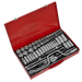 Sealey Socket Set 64pc 3/8" & 1/2"Sq Drive 6pt WallDrive - Met/Imp AK694 Sealey  - Dynamic Drive