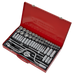Sealey Socket Set 64pc 3/8" & 1/2"Sq Drive 6pt WallDrive - Met/Imp AK694 Sealey  - Dynamic Drive