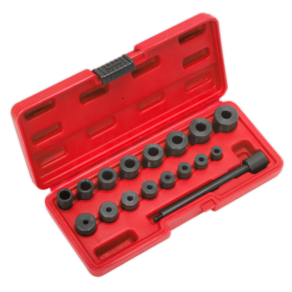 Sealey Universal Clutch Aligning Tool Set 17pc AK710 Sealey - Dynamic Drive