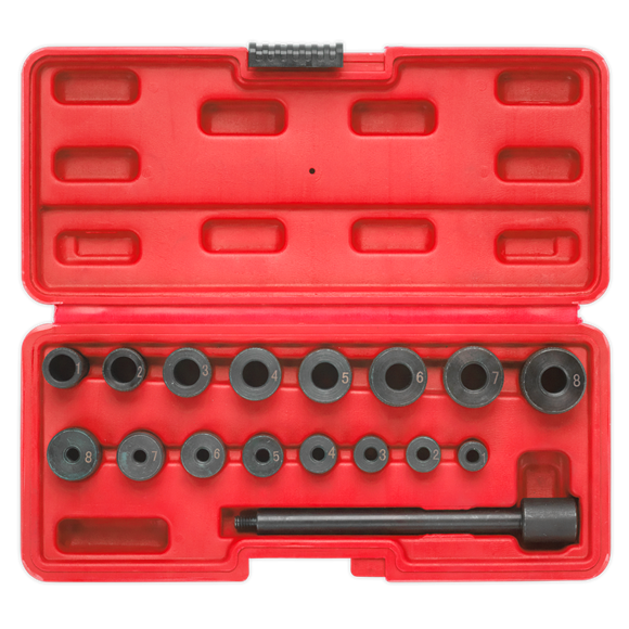 Sealey Universal Clutch Aligning Tool Set 17pc AK710 Sealey - Dynamic Drive