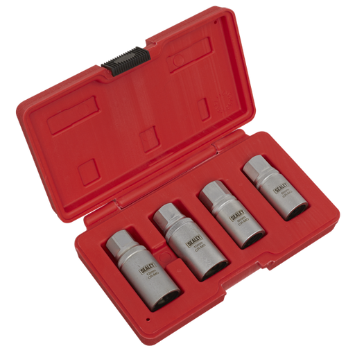 Sealey Stud Extractor Set 4pc 1/2"Sq Drive Metric AK723 Sealey - Dynamic Drive