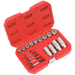 Sealey Bolt Stud & Screw Extractor Set 18pc AK751 Sealey - Dynamic Drive