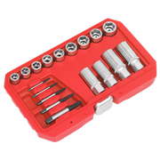 Sealey Bolt Stud & Screw Extractor Set 18pc AK751 Sealey - Dynamic Drive