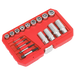 Sealey Bolt Stud & Screw Extractor Set 18pc AK751 Sealey - Dynamic Drive