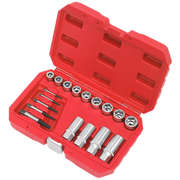 Sealey Bolt Stud & Screw Extractor Set 18pc AK751 Sealey - Dynamic Drive