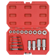 Sealey Bolt Stud & Screw Extractor Set 18pc AK751 Sealey - Dynamic Drive