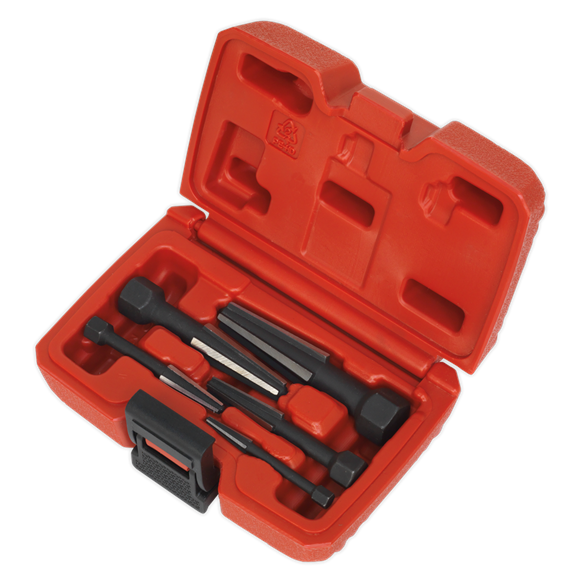 Sealey Screw Extractor Set 5pc Double Edge AK752 Sealey - Dynamic Drive