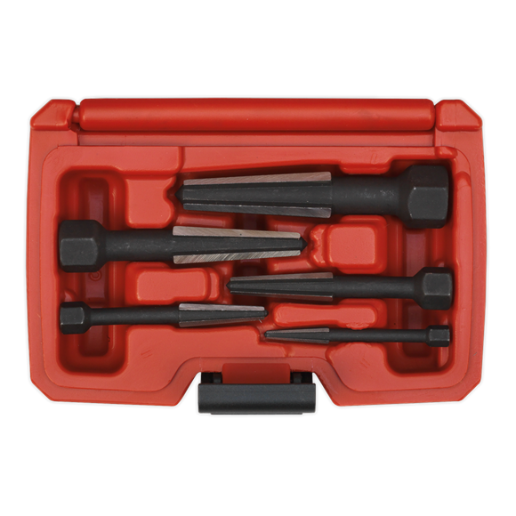 Sealey Screw Extractor Set 5pc Double Edge AK752 Sealey - Dynamic Drive