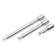 Sealey Wobble/Rigid Extension Bar Set 3pc 1/2"Sq Drive AK764 Sealey - Dynamic Drive