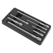 Sealey Wobble/Rigid Extension Bar Set 7pc 1/4" 3/8" & 1/2"Sq Drive AK770 Sealey - Dynamic Drive
