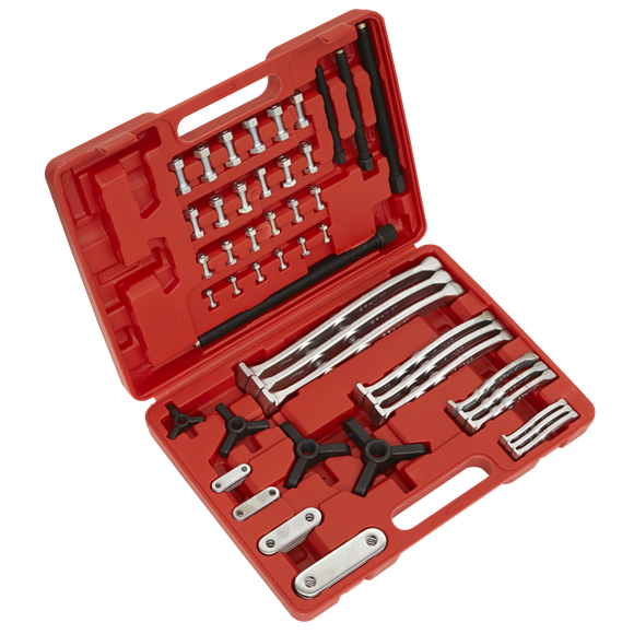 Sealey Gear Reversible Puller Set 4pc Triple Leg AK79 Sealey - Dynamic Drive