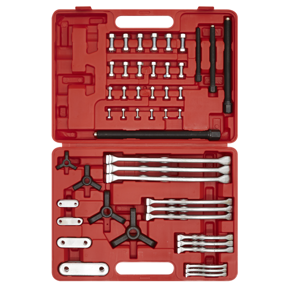 Sealey Gear Reversible Puller Set 4pc Triple Leg AK79 Sealey - Dynamic Drive