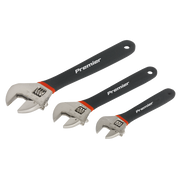 Sealey Adjustable Wrench Set 3pc Ni-Fe Finish AK907 Sealey - Dynamic Drive
