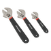 Sealey Adjustable Wrench Set 3pc Ni-Fe Finish AK907 Sealey - Dynamic Drive