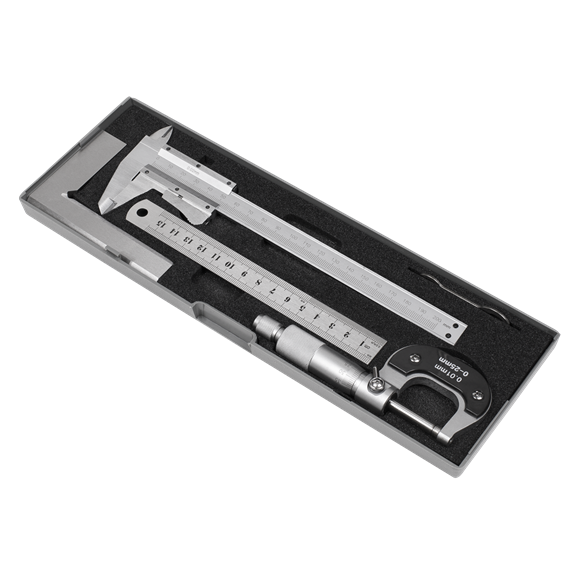 Sealey Measuring Tool Set 4pc AK91SET Sealey - Dynamic Drive
