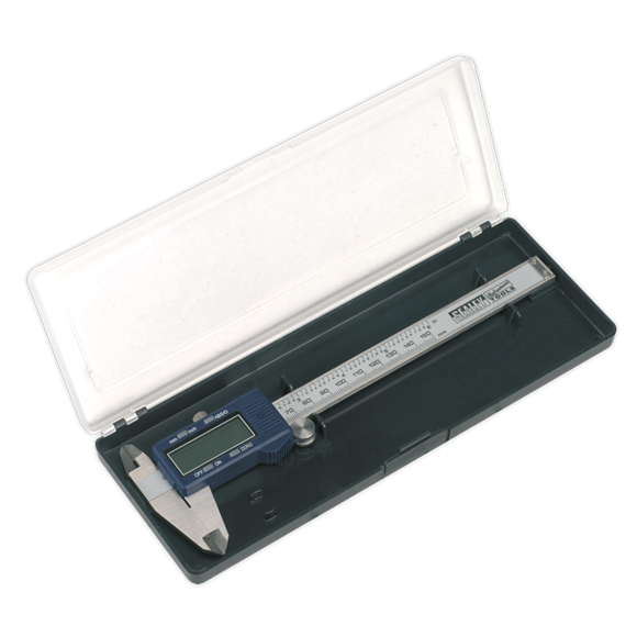Sealey Digital Vernier Caliper 0-150mm(0-6") AK962EV Sealey - Dynamic Drive