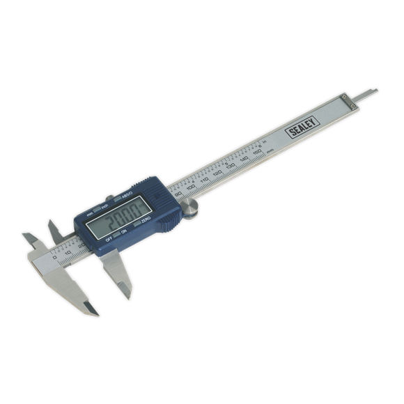 Sealey Digital Vernier Caliper 0-150mm(0-6") AK962EV Sealey - Dynamic Drive
