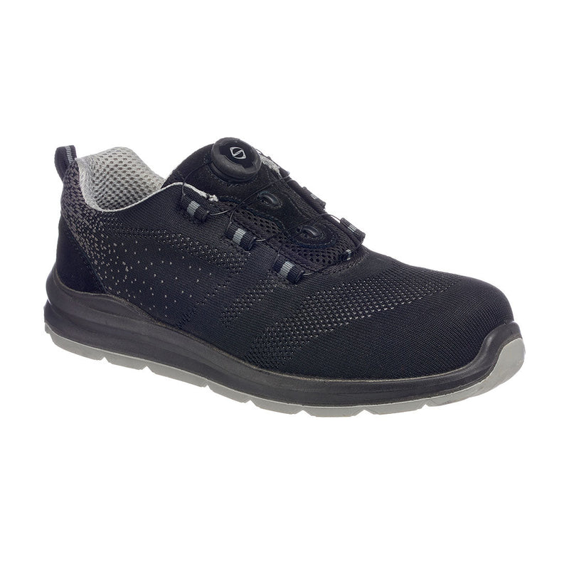 Portwest Wire Lace Safety Trainer Size 9 FT08BGY43 Portwest - Dynamic Drive