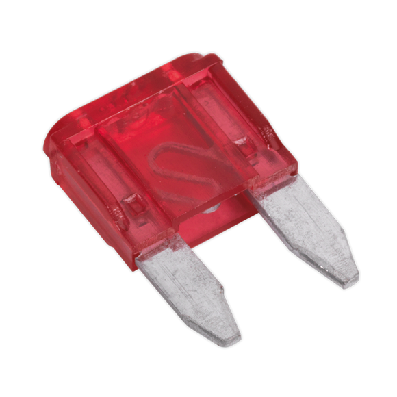 Sealey Automotive MINI Blade Fuse 10A Pack of 50 MBF1050 Sealey - Dynamic Drive