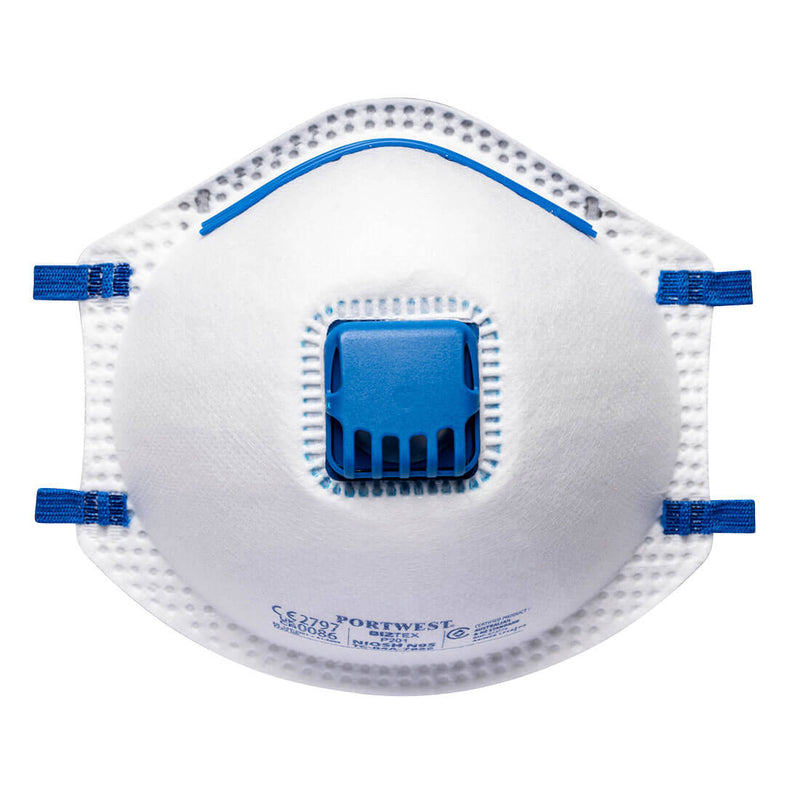 Portwest Pk10 Fpp2 Valved Respirator 10Pk P201WHR Portwest - Dynamic Drive