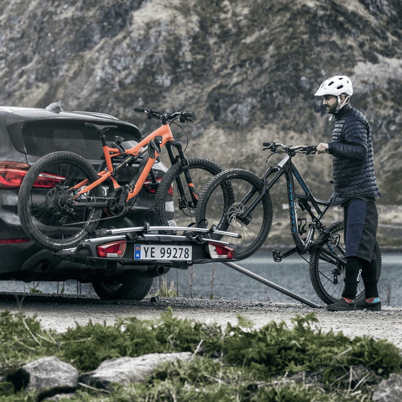 Thule Velo Space XT three-bike platform towbar bike rack black/aluminium Towbar Bike Rack Thule - Dynamic Drive