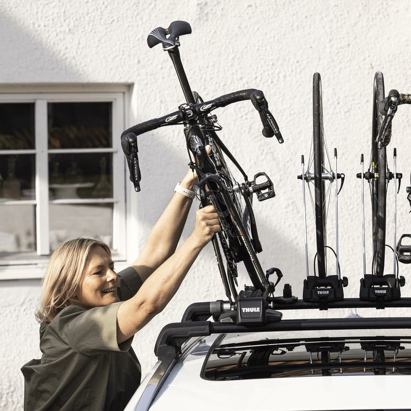 Thule Front Wheel Holder front wheel holder roof bike rack aluminium Roof Bike Rack Thule - Dynamic Drive