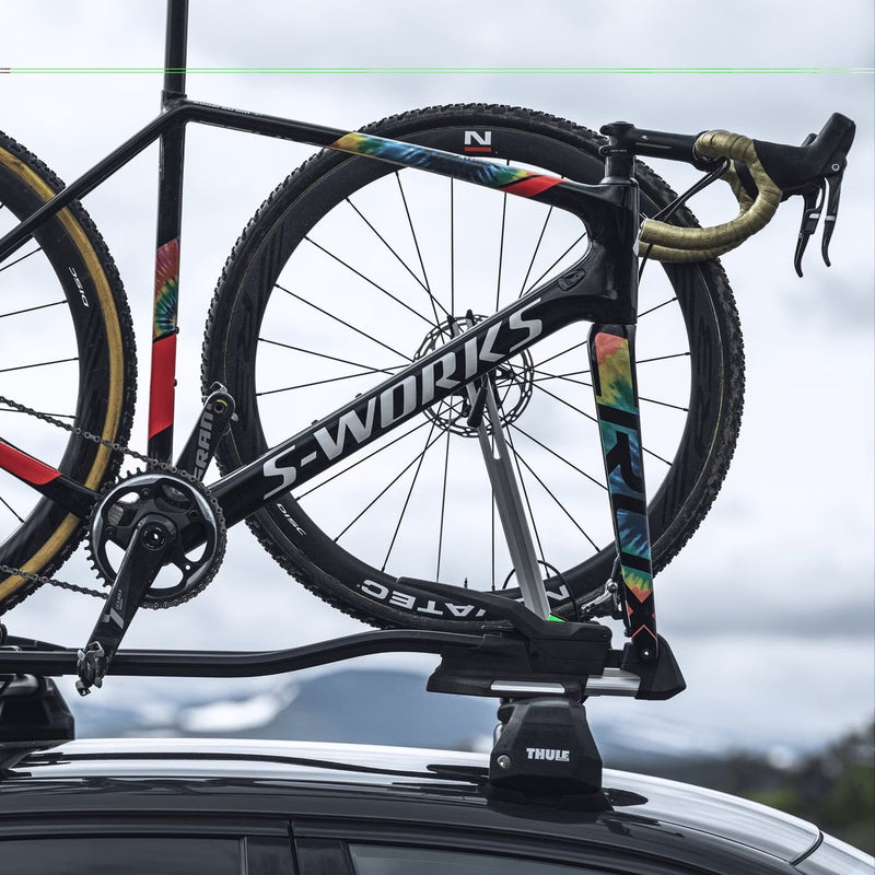 Thule Front Wheel Holder front wheel holder roof bike rack aluminium Roof Bike Rack Thule - Dynamic Drive