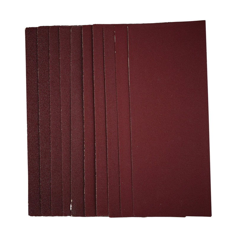 Draper 1/3 Sanding Sheets, 93 x 230mm, Assorted Grit (Pack of 10) 55753 Draper - Dynamic Drive