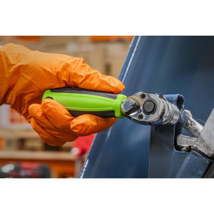 Siegen Siegen Stubby Ratchet Wrench with Flip Reverse 3/8"Sq Drive S01259 Siegen - Dynamic Drive