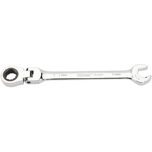 Draper Metric Combination Spanner with Flexible Head and Double Ratcheting Featu Draper - Dynamic Drive