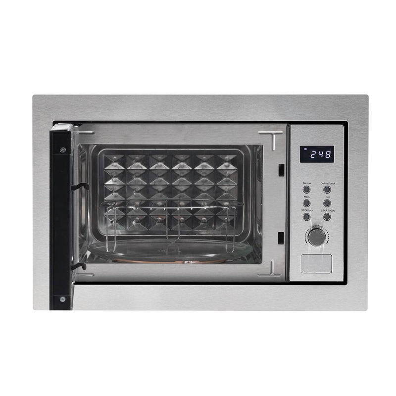 Baridi Integrated Microwave Oven with Grill 25L Capacity 900W - Stainless Steel Baridi - Dynamic Drive