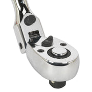 Sealey Ratchet Wrench Flexi-Head Extra-Long 600mm 1/2"Sq Drive AK6698 Sealey - Dynamic Drive