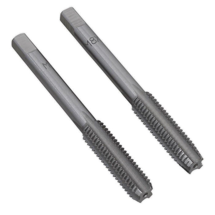 Sealey Tap Set 2pc (Taper & Plug) M8 x 1.25mm TSM8 Sealey - Dynamic Drive
