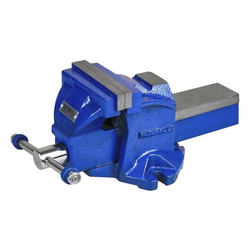 Faithfull Mechanics Vice with Magnetic Jaws 125mm (5in) Faithfull - Dynamic Drive