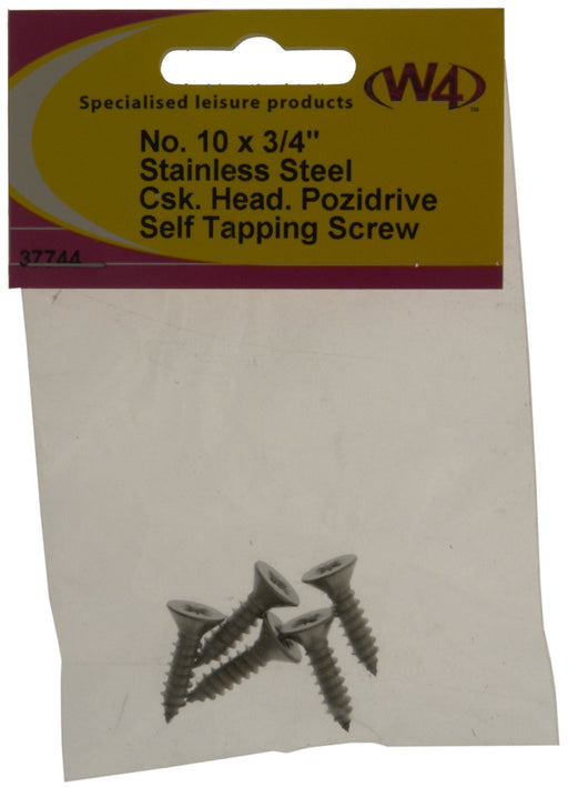 W4 No 10 Counter Sunk 3/4" S/S (5) 37744 W4 - Dynamic Drive