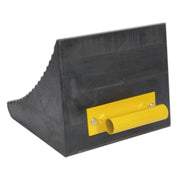 Sealey Heavy-Duty Rubber Wheel Chock Single WC12 Sealey - Dynamic Drive