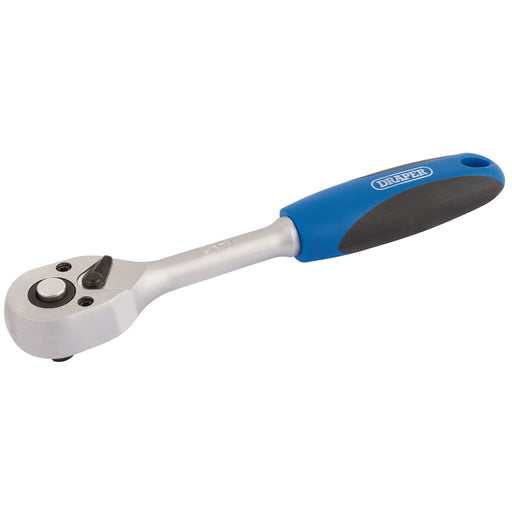 Draper 72 Tooth Reversible Soft Grip Ratchets, 1/4" Sq. Dr. 16427 Draper - Dynamic Drive