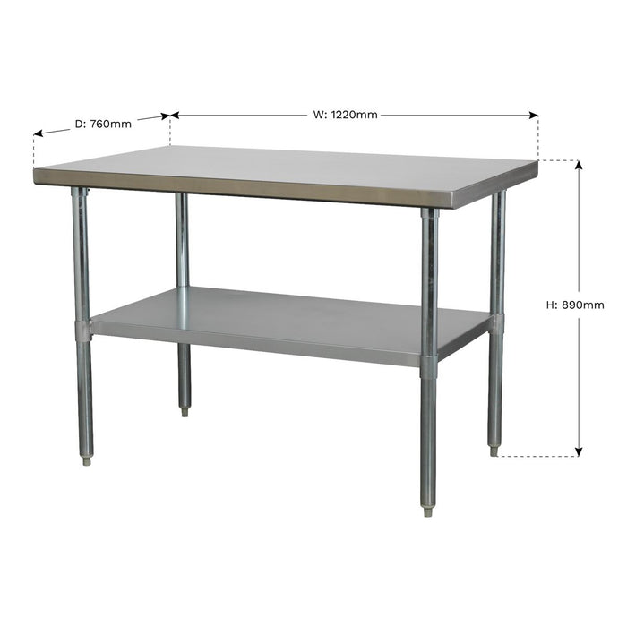 Sealey Stainless Steel Workbench 1.2m Sealey  - Dynamic Drive